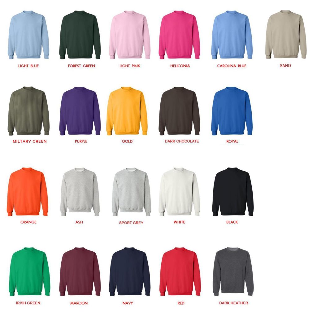 sweatshirt color chart - Dragon Ball Daima Merch