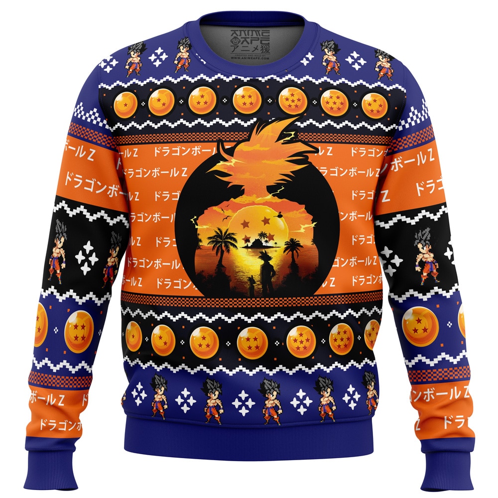Beautiful Sunset DBZ PC men sweatshirt FRONT mockup - Dragon Ball Daima Merch
