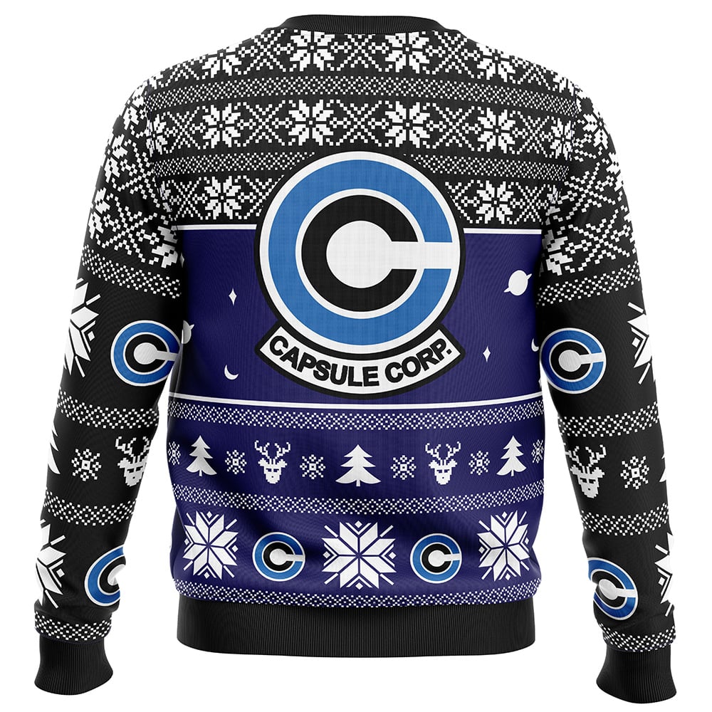 Capsule Corp Dragon Ball Z Ugly Christmas Sweater BACK mockup - Dragon Ball Daima Merch