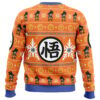 Christmas Goku Dragon Ball Z Ugly Christmas Sweater BACK mockup - Dragon Ball Daima Merch