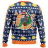 Christmas Kid Goku and Shenron Dragon Ball Z Ugly Christmas Sweater BACK mockup - Dragon Ball Daima Merch