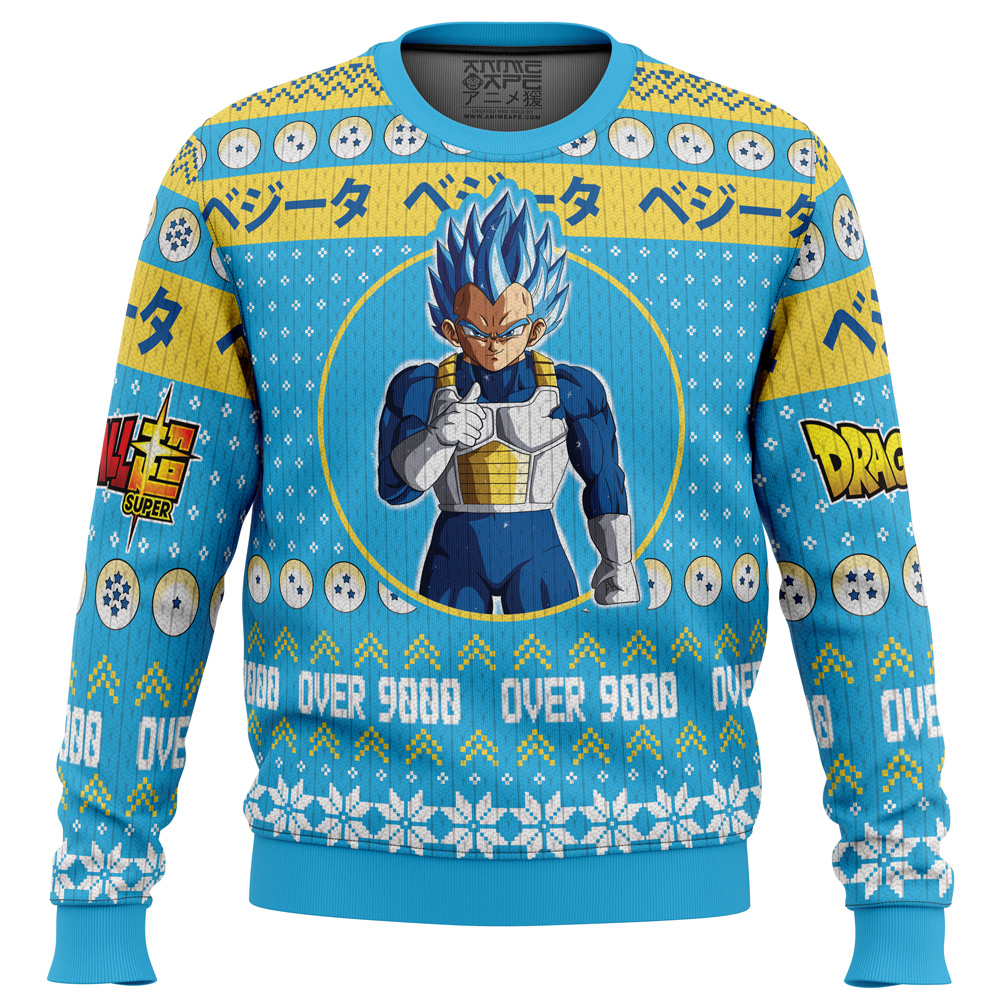 Christmas Vegeta Dragon Ball Z men sweatshirt FRONT mockup 1 - Dragon Ball Daima Merch