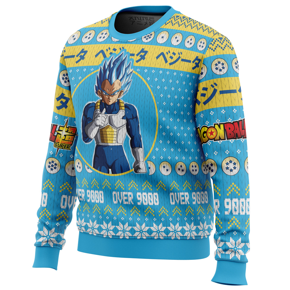 Christmas Vegeta Dragon Ball Z men sweatshirt SIDE FRONT mockup 1 - Dragon Ball Daima Merch
