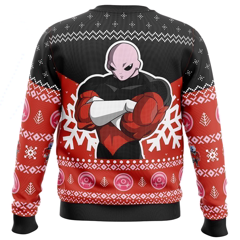 Jiren Dragon Ball Z Ugly Christmas Sweater BACK mockup - Dragon Ball Daima Merch
