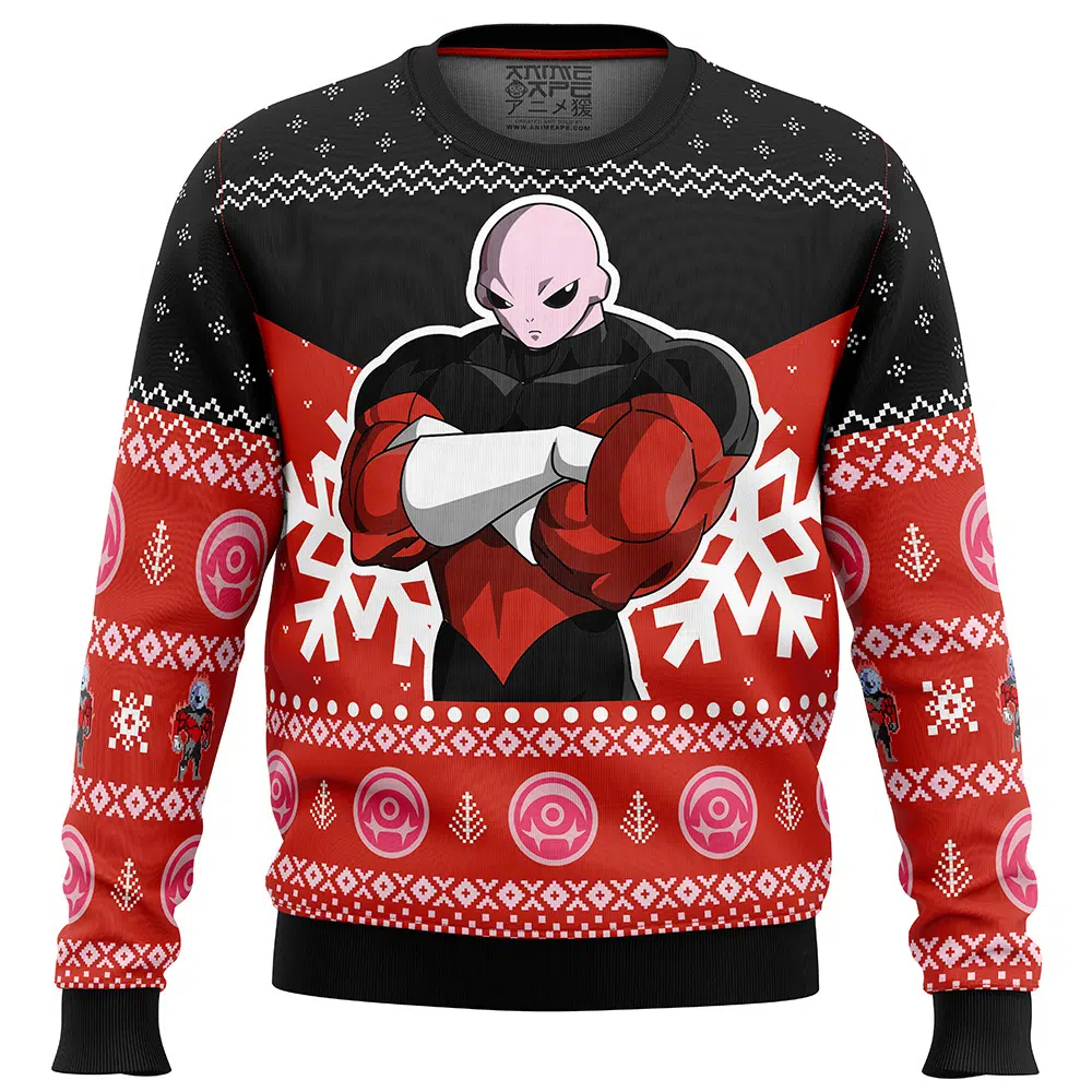 Jiren Dragon Ball Z Ugly Christmas Sweater FRONT mockup - Dragon Ball Daima Merch