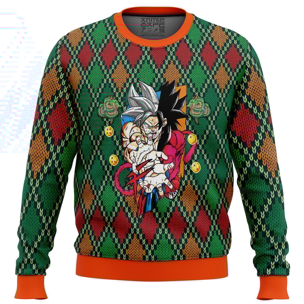 Ugly Christmas Sweater front 2 - Dragon Ball Daima Merch