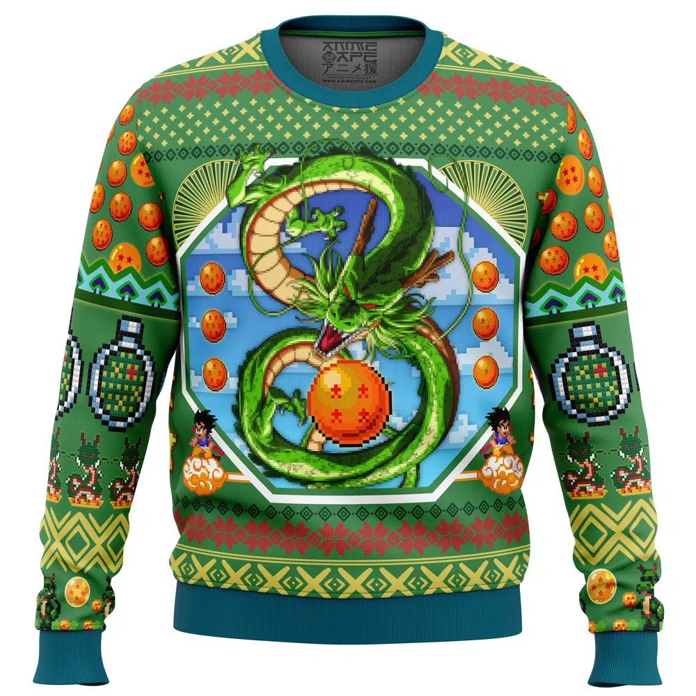 shenron flying Sweater front - Dragon Ball Daima Merch